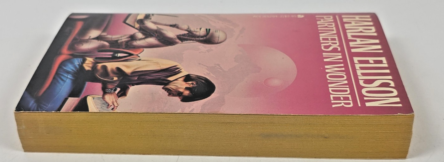 4 Harlan Ellison Lot ~ 1980s Paperbacks ~ Glass Teat, Spider Kiss, Wonder & More
