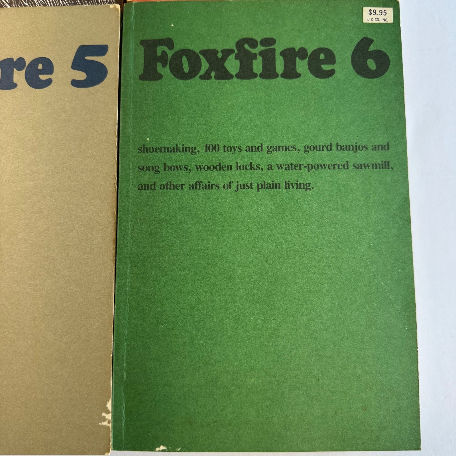 The Foxfire Book Lot 1 2 3 4 5 6 Vintage Set Eliot Wigginton Survival Appalachia