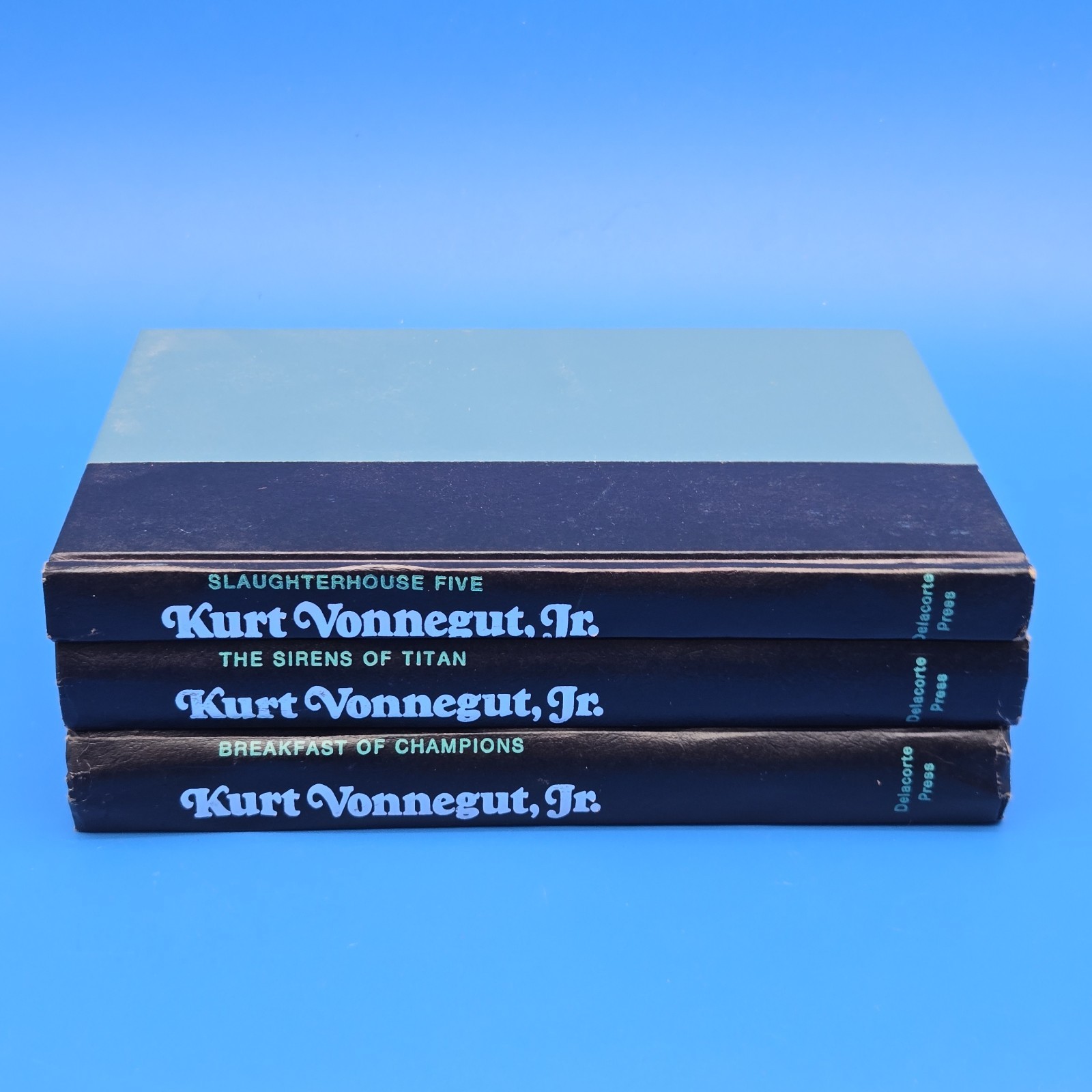 Kurt Vonnegut Jr Lot 3 Delacorte Hardcover Books Slaughterhouse Sirens Breakfast