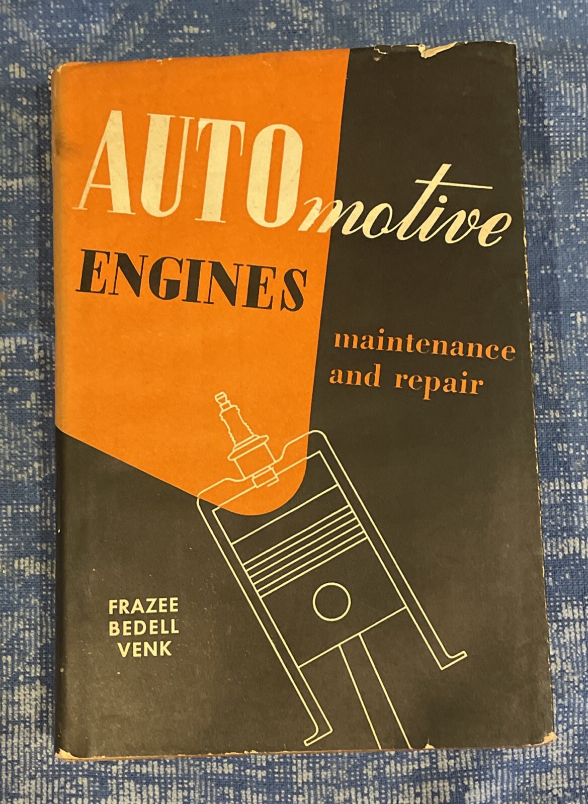AUTOmotive ENGINES: Maintenance & Repair, American Technical Society 1953 HCDJ