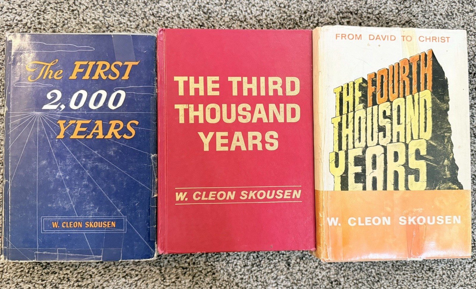 Cleon Skousen The First 2000 Third Fourth Thousand Years Mormon 3 Volumes