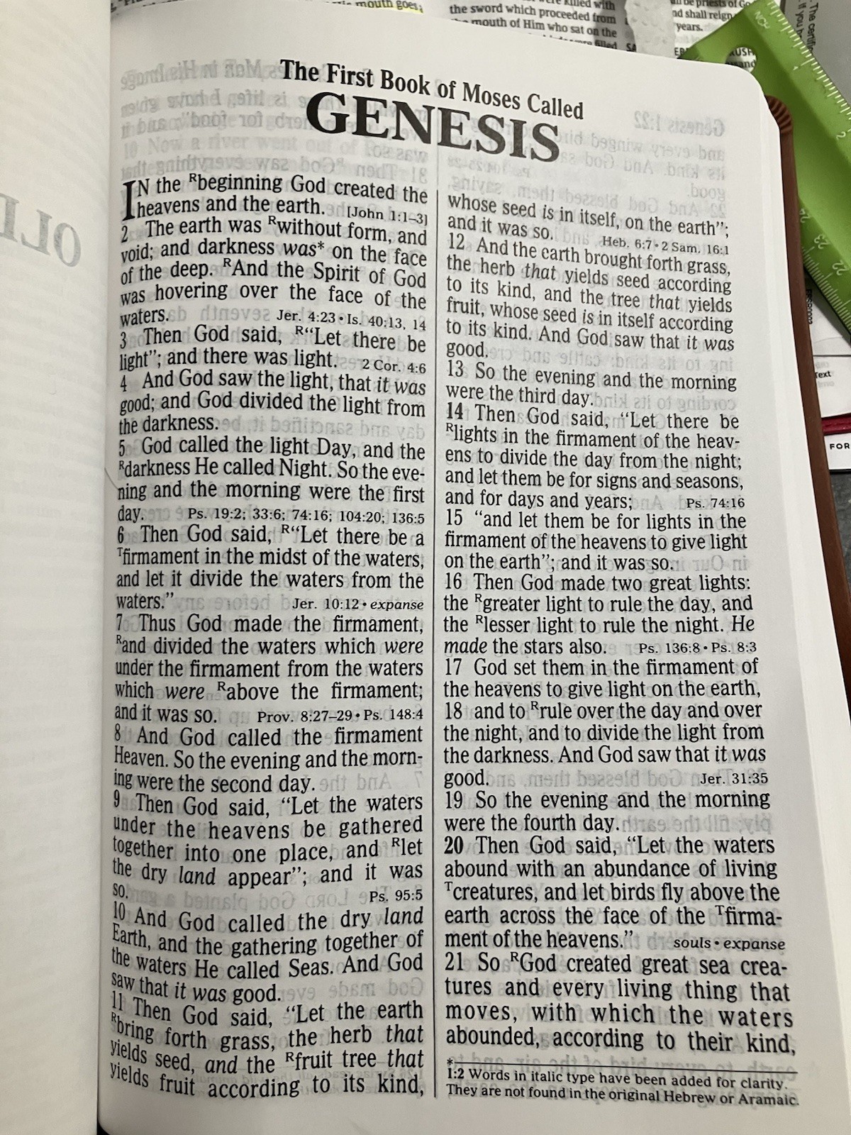 NKJV Super Giant Print Reference Bible, Saddle Brown LeatherTouch Indexed