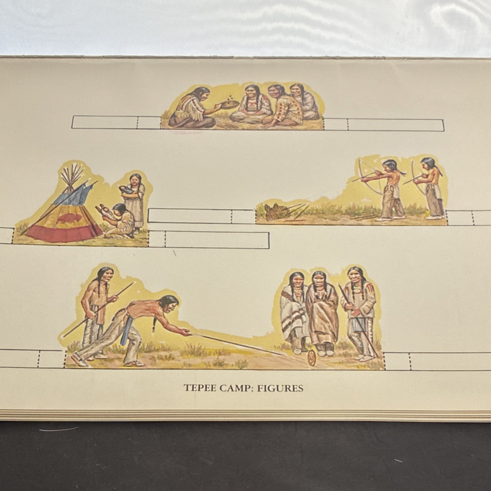 Matthew Kalmenoff Plains Indians Diorama to Cut & Assemble PB Illustrated 1975