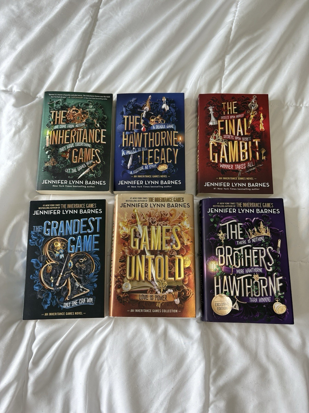 Jennifer Lynn Barnes Inheritance Games Series Bundle + Hardcovers