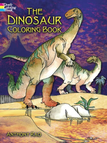 The Dinosaur Coloring Book (Dover Nature Coloring Book) – Paperback – GOOD
