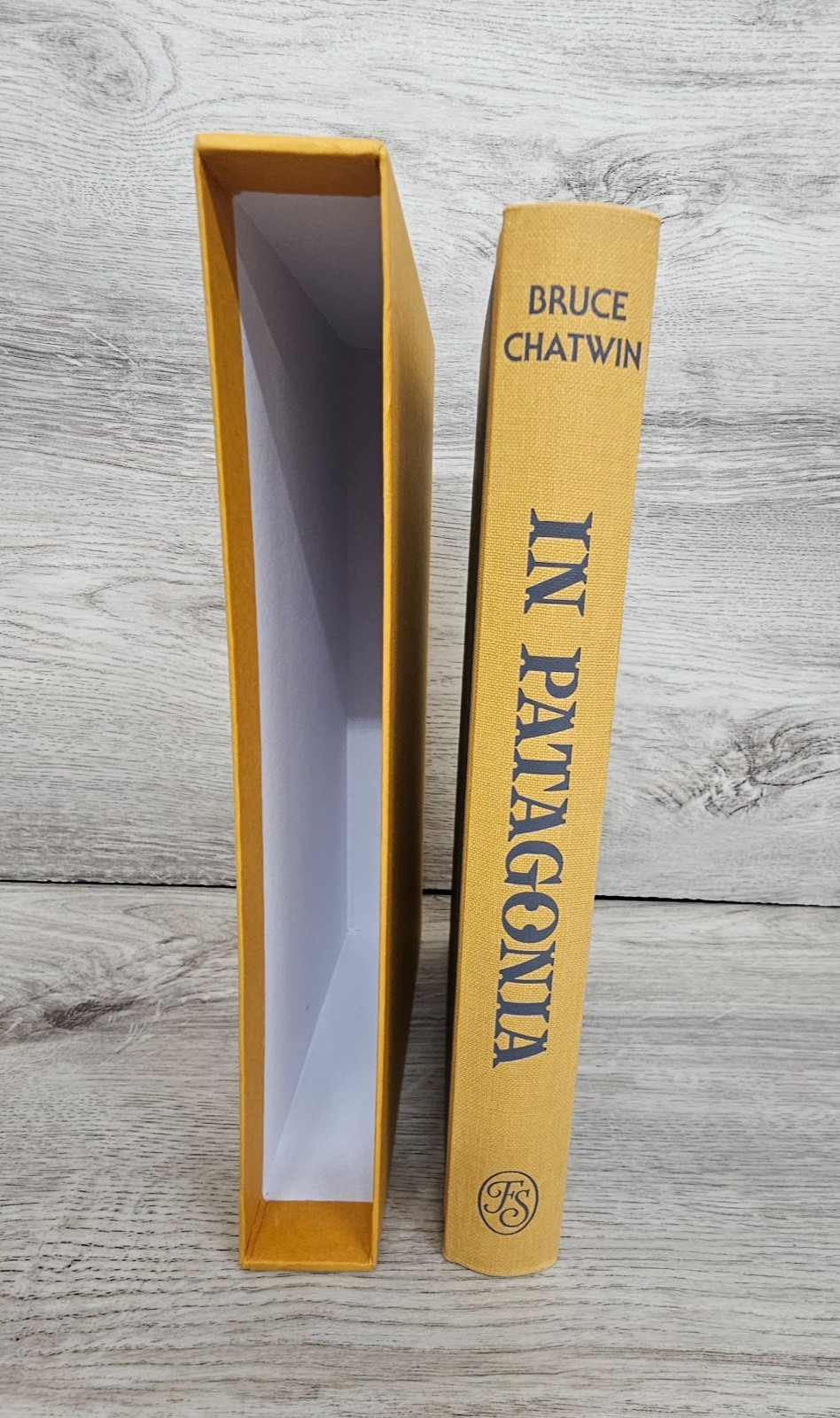 ” In Patagonia” by Bruce Chatwin, Folio Society -Beautiful! HC/slipcase