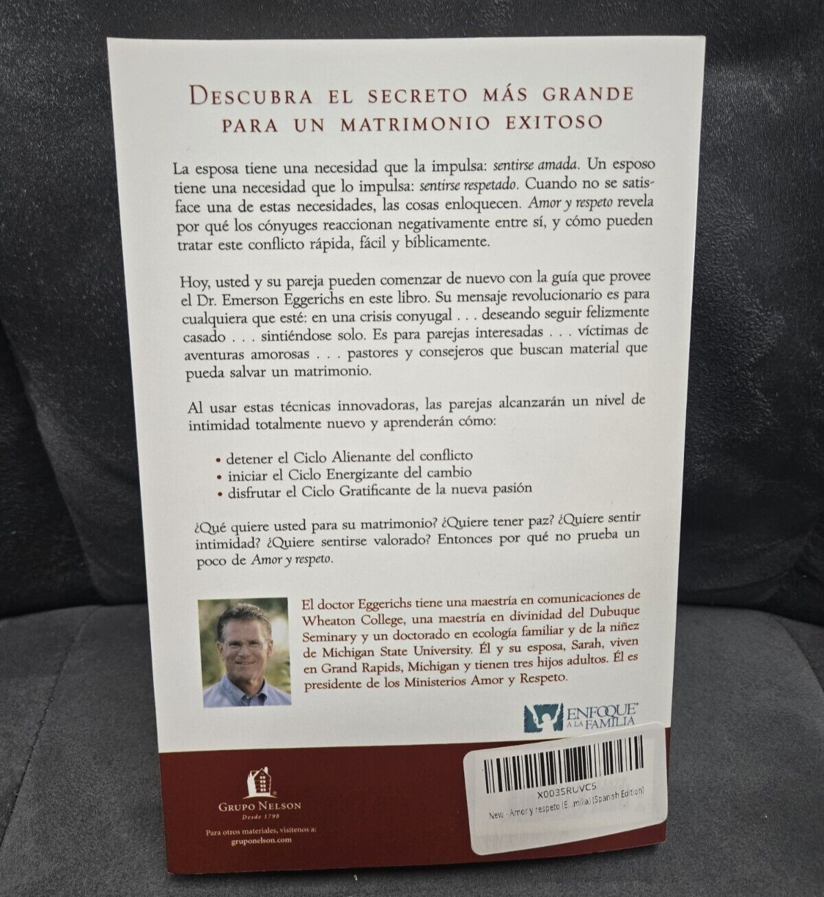 Amor y respeto [Enfoque a la Familia] [Spanish Edition] by Dr. Emerson Eggerichs