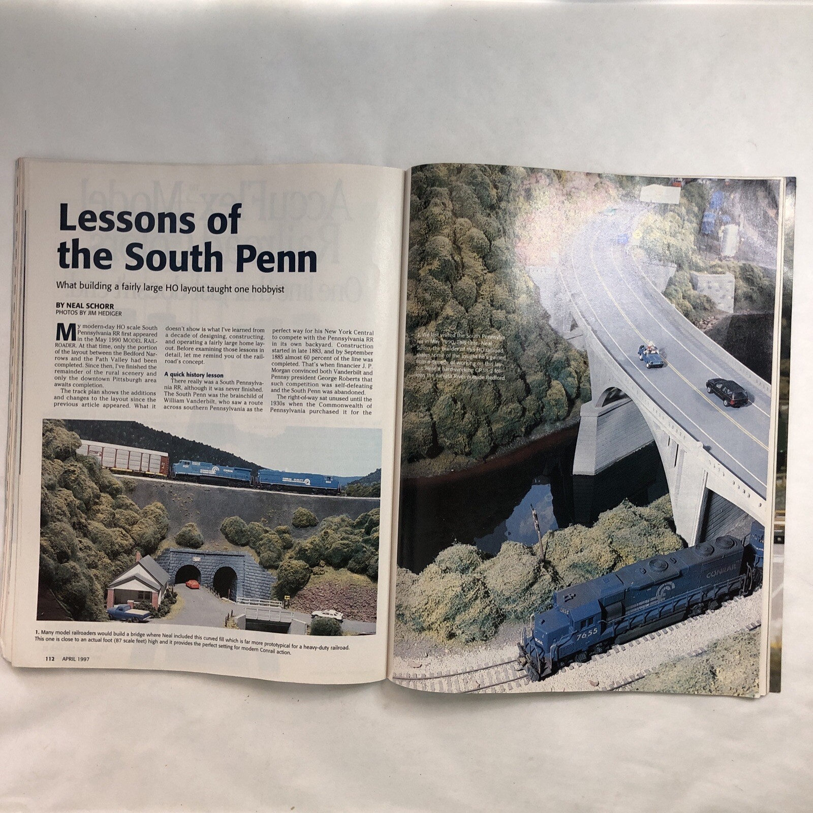 MODEL RAILROADER Magazines Apr 1997 MNRA Convention, July 1998 LOT-OF-2 AS SHOWN