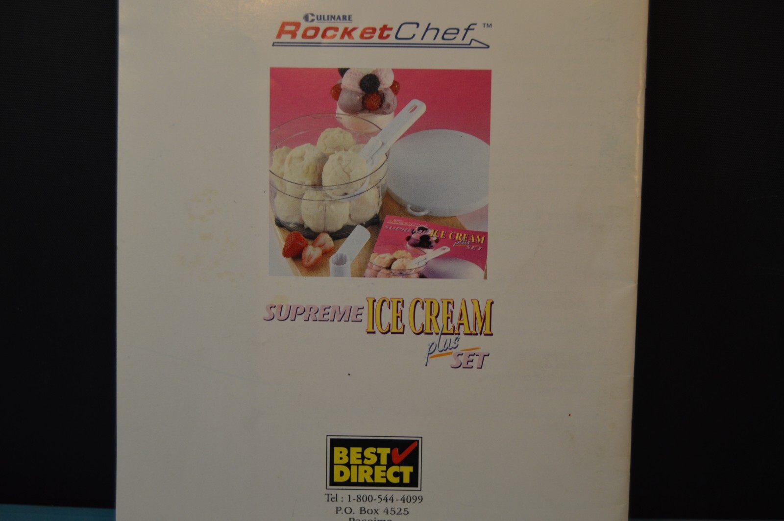 Culinare ROCKET CHEF Supreme Ice Cream “RECIPE & INSTRUCTION BOOKLET” 31 Pages