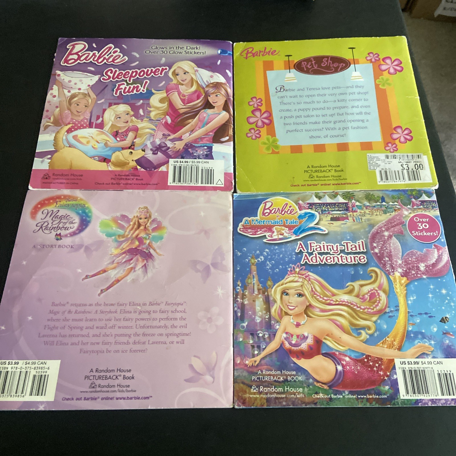 Barbie Children’s Books Lot 12 HCs & Softcover Good Condition