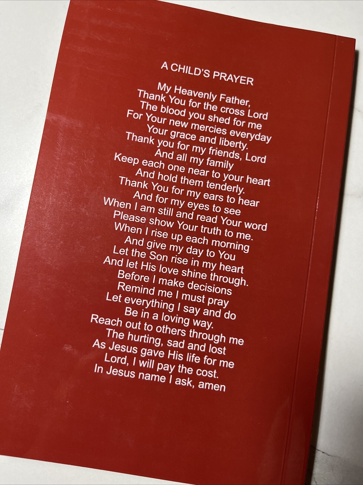 Prayers by Christian Word Ministries,Red Prayer Book,2012,12th Edit Reprint NEW