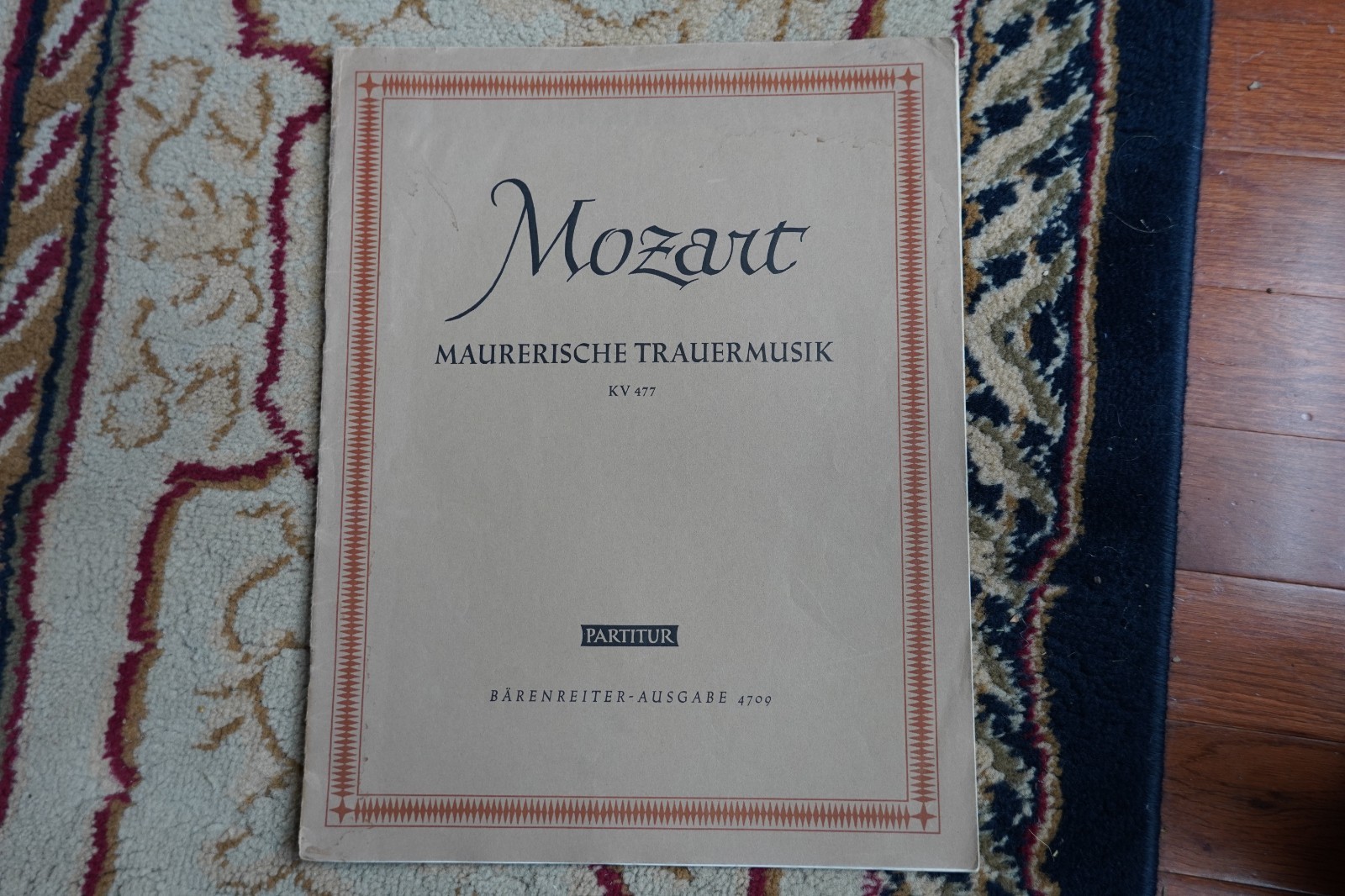 Mozart Maurerische Trauermusik KV 477 Full Score