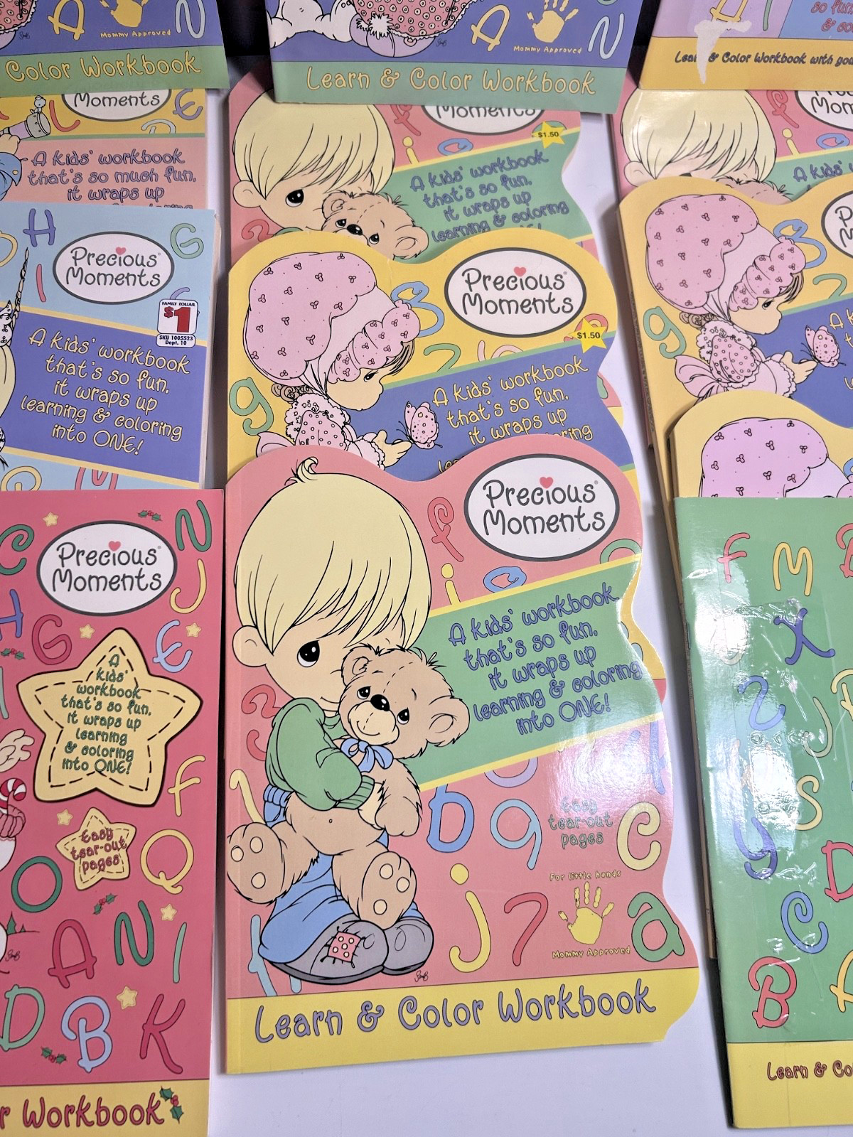 NEW Vintage Lot of 17 Precious Moments Coloring Activity Books Book UNUSED ++