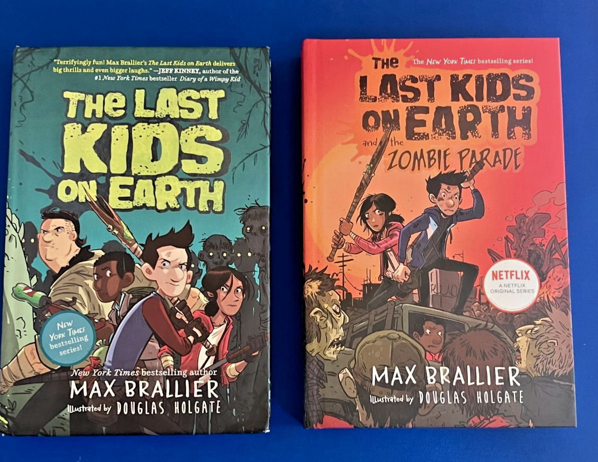 The Last Kids On Earth Books 1 & 2 By Max Brallier VG+ condition