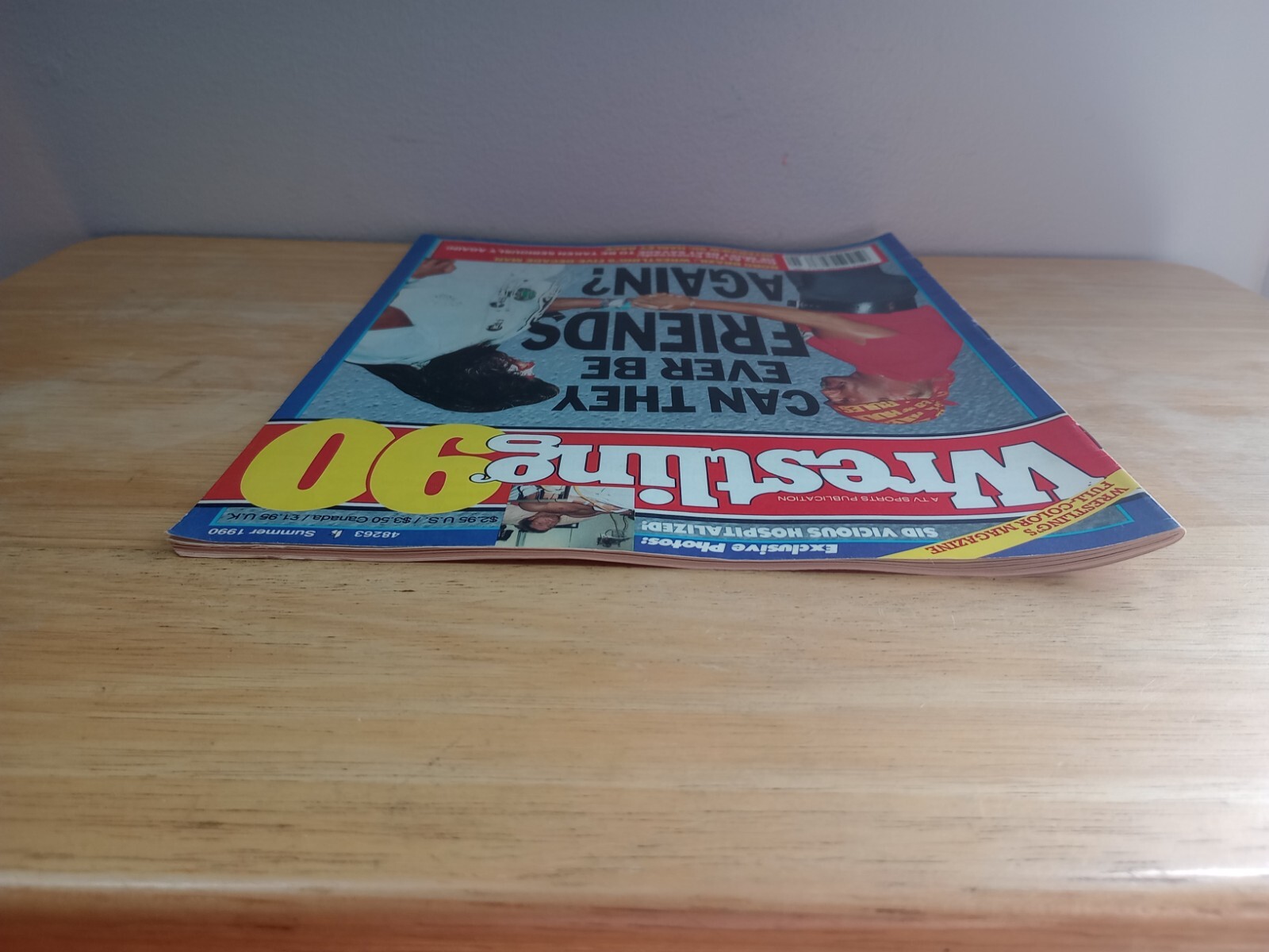 WRESTLING 90 MAGAZINE SUMMER 1990 HULK HOGAN HARLEY RACE DUSTY RHODES WWE WWF