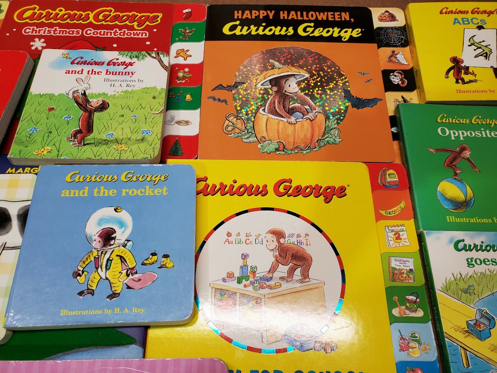 Lot of 10 CURIOUS GEORGE Board Books by Margret & H. A. Rey “Random Mix”