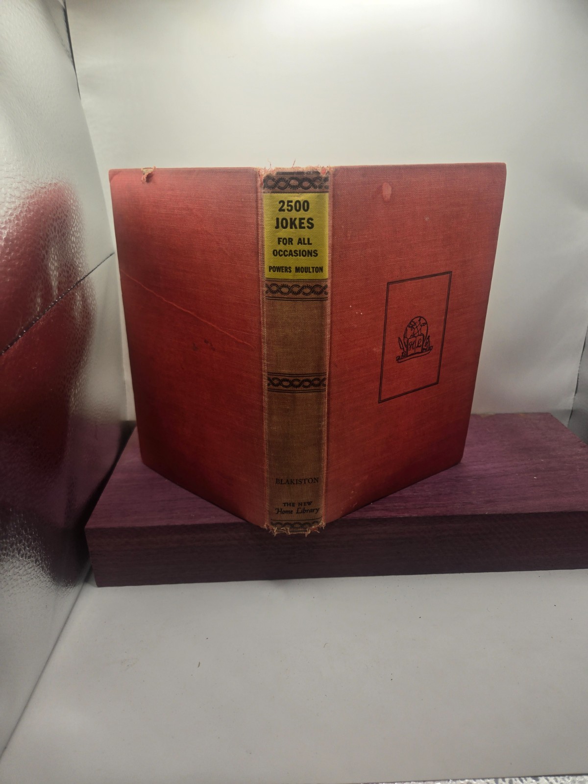 “2500 Jokes for All Occasions” by Powers Moulton- 1942 – Circle Books-Hardcover