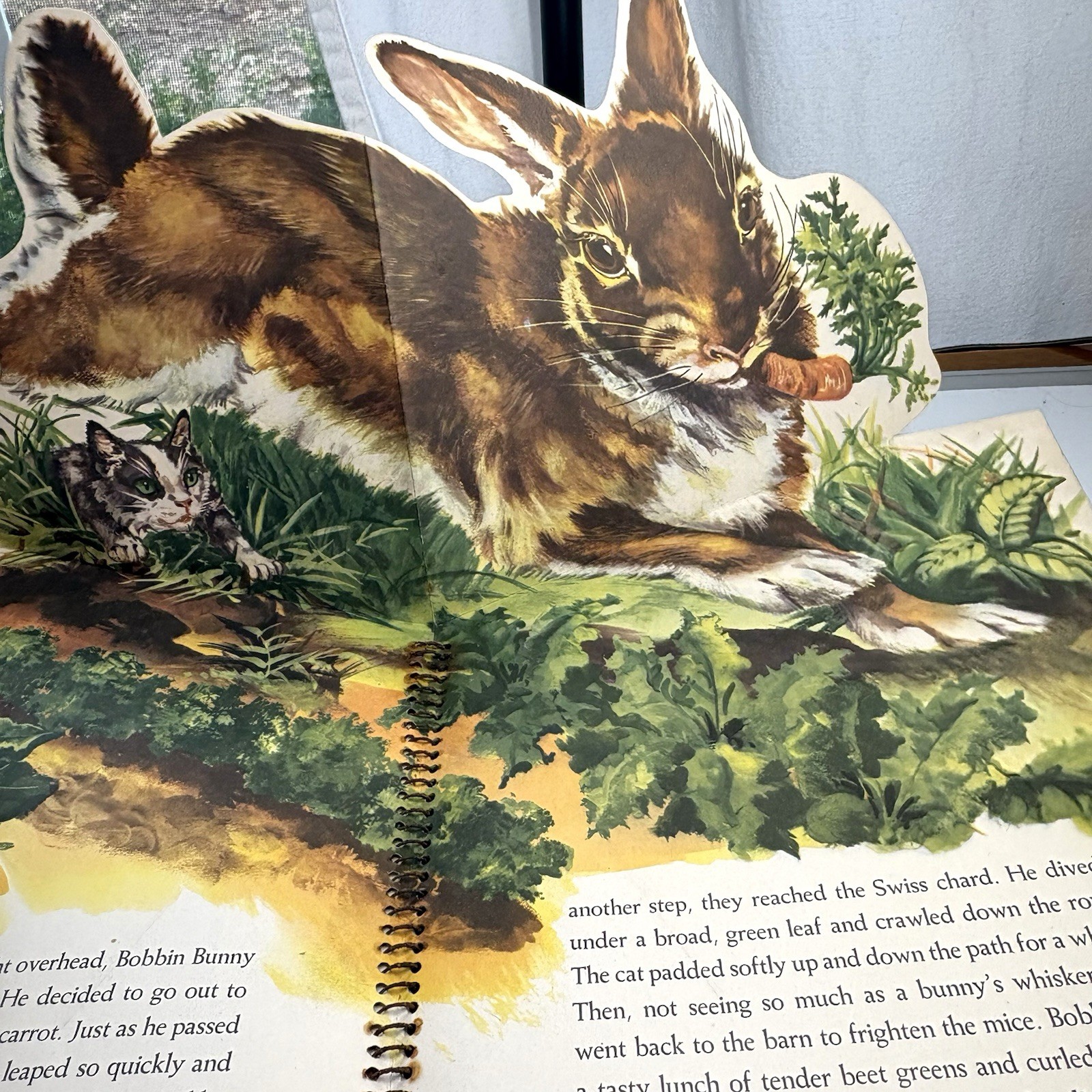 THE BIG JUMP UP FARM ANIMAL BOOK 1954 Huge Pop Ups Beautiful Illustrations
