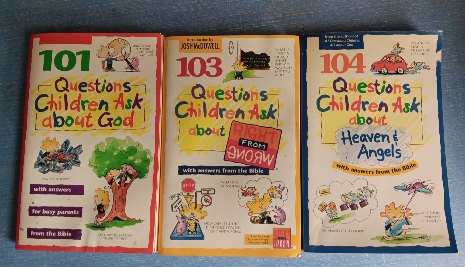 101-103-104 Questions Children Ask… by David R. Veerman 1992, Trade Paperback
