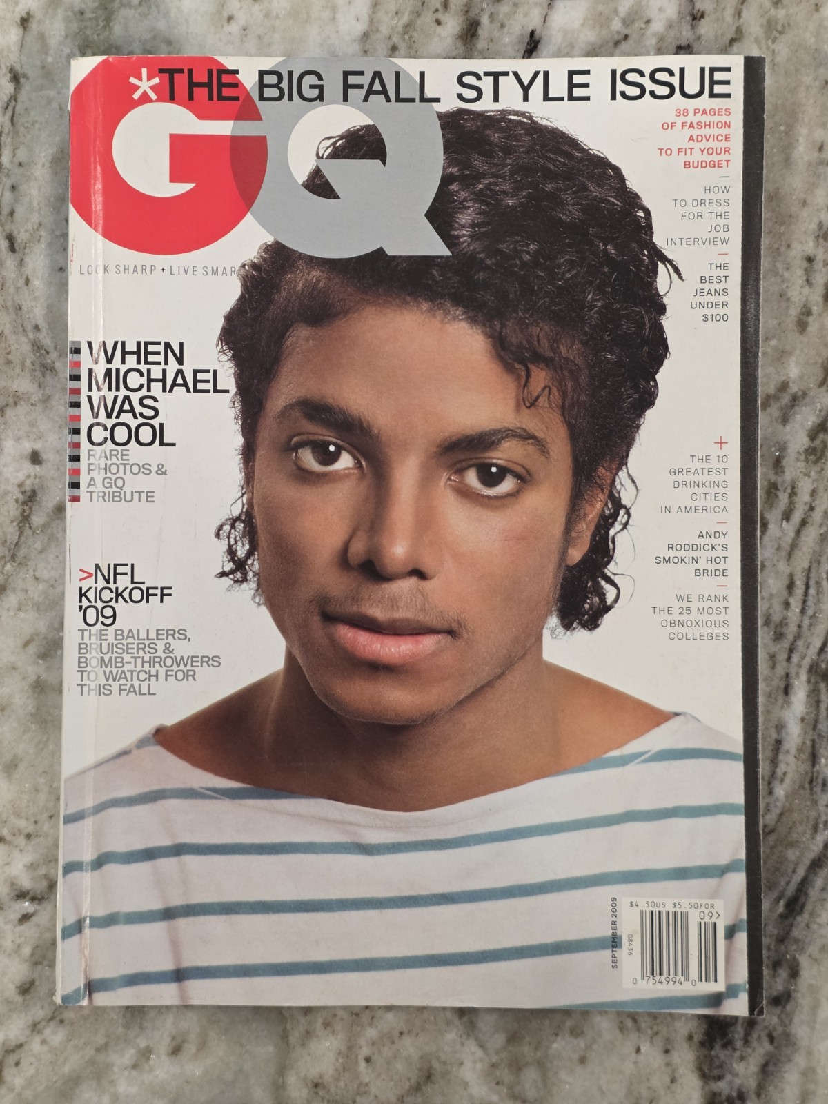 GQ Magazine Michael Jackson Cover September 2009 The Big Fall Style Issue 2009