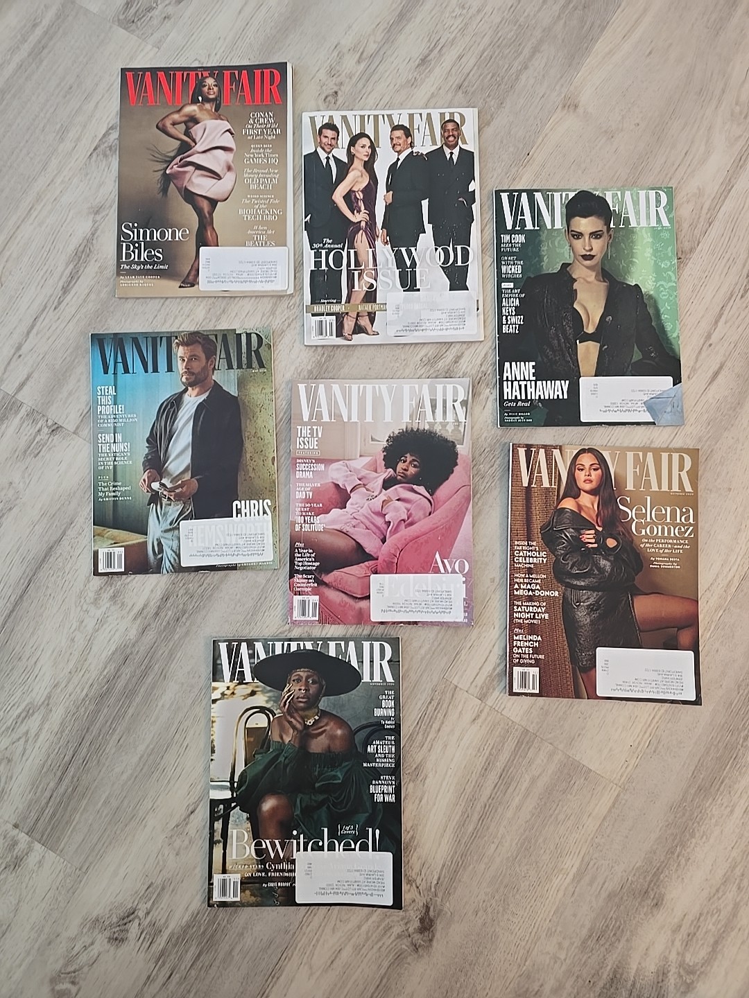 Vanity Fair Magazine Lot Of 7 2024 Issues 755-759, 762, 763