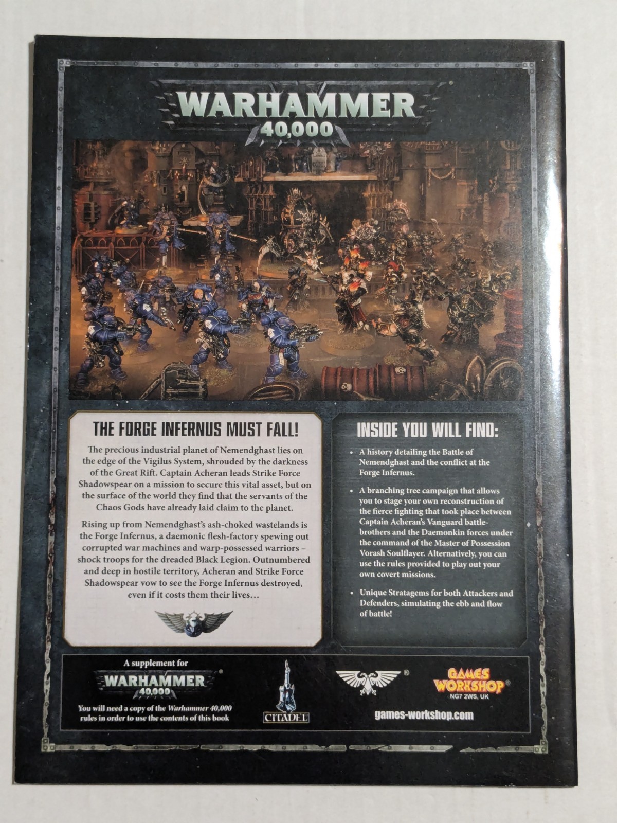 Warhammer 40,000 – Codex Adeptus Astartes – Vanguard Space Marines & Shadowspear