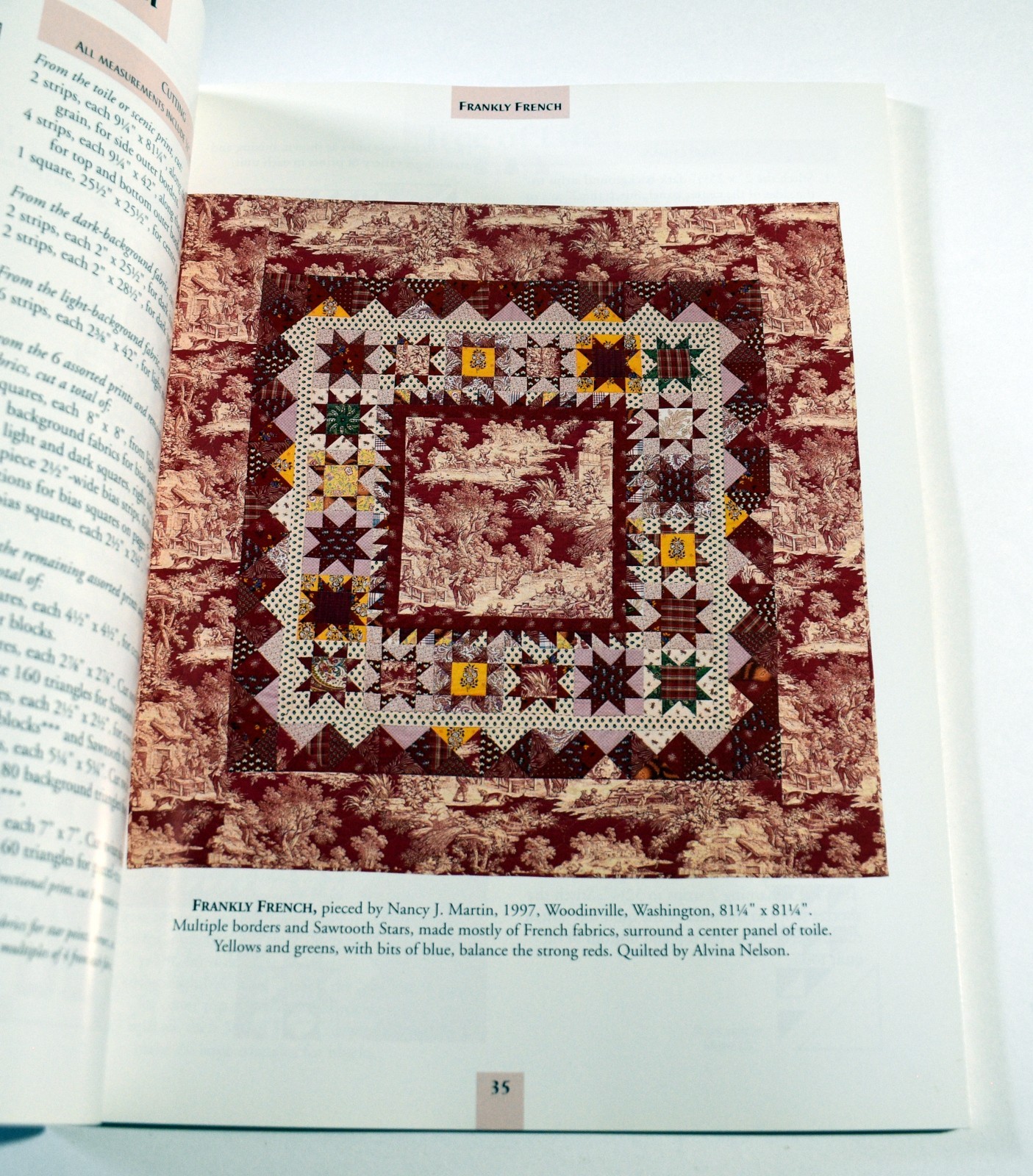 Two Color Quilts 2 books in 1 Red/Blue Martin Martingale 1998 BP VG+