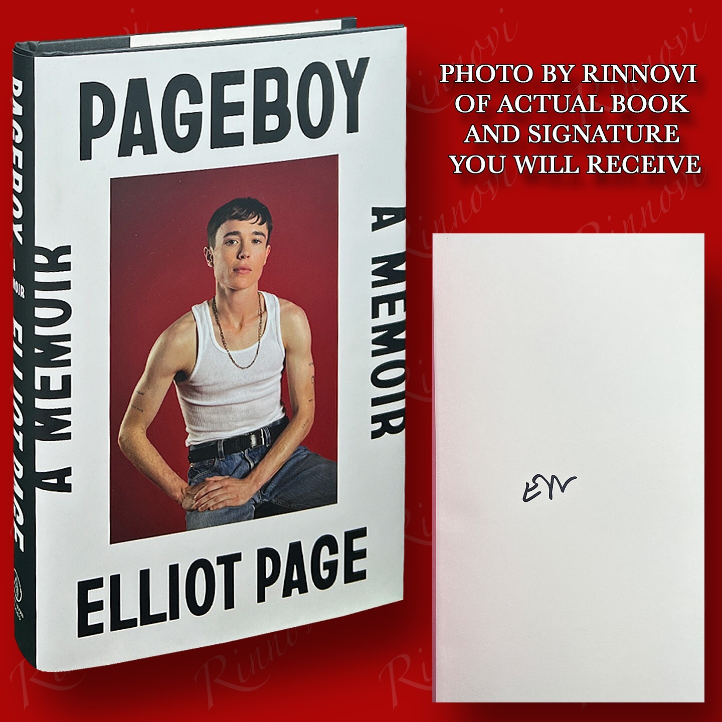 Pageboy SIGNED Elliot Page (2023,HC,1st/1st) BRAND NEW