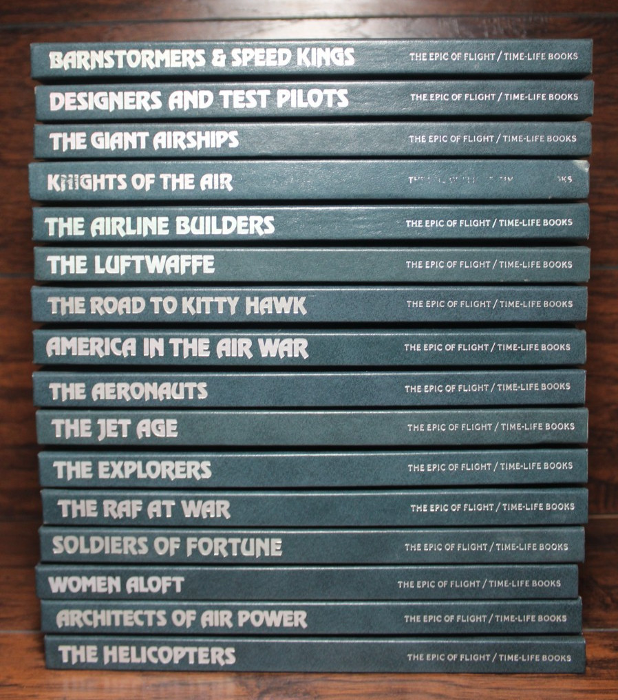 Set of 16 (of 23) The Epic of Flight Time-Life Books Hardcover