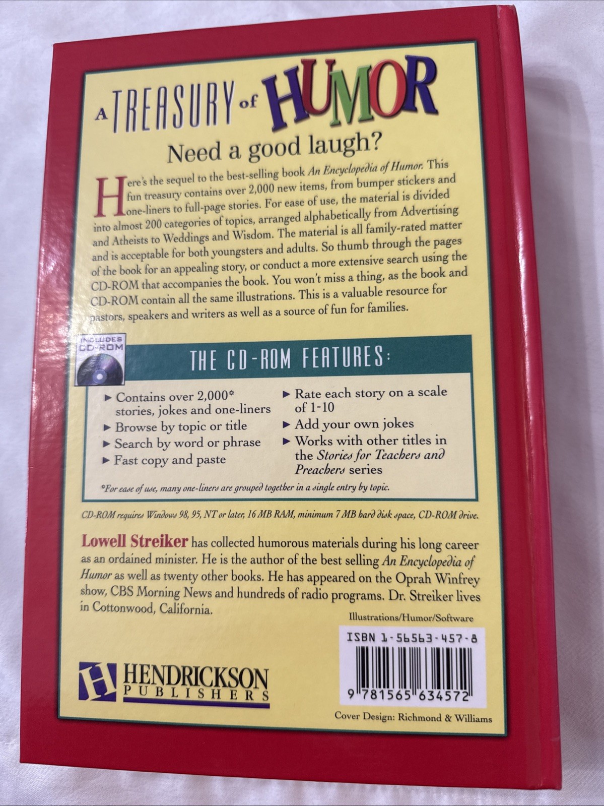 A Treasury of Humor: Thousands of Humorous Stories, Jokes, Anecdotes, No CD-ROM