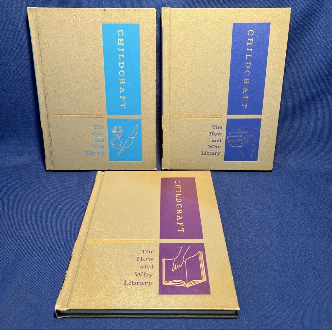 Childcraft Children’s Books Set Hardcover 1964 Books Vintage (5 & 8 are missing)