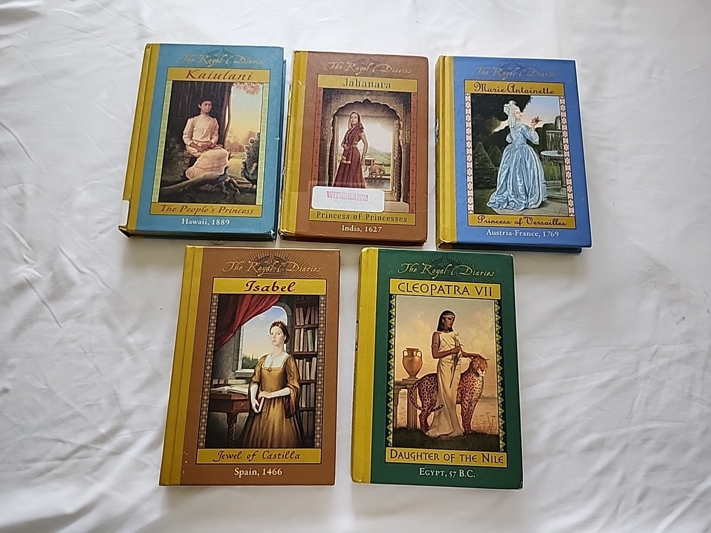 THE ROYAL DIARIES HB Lot Of 5 Youth Historical Fiction Scholastic First Editions