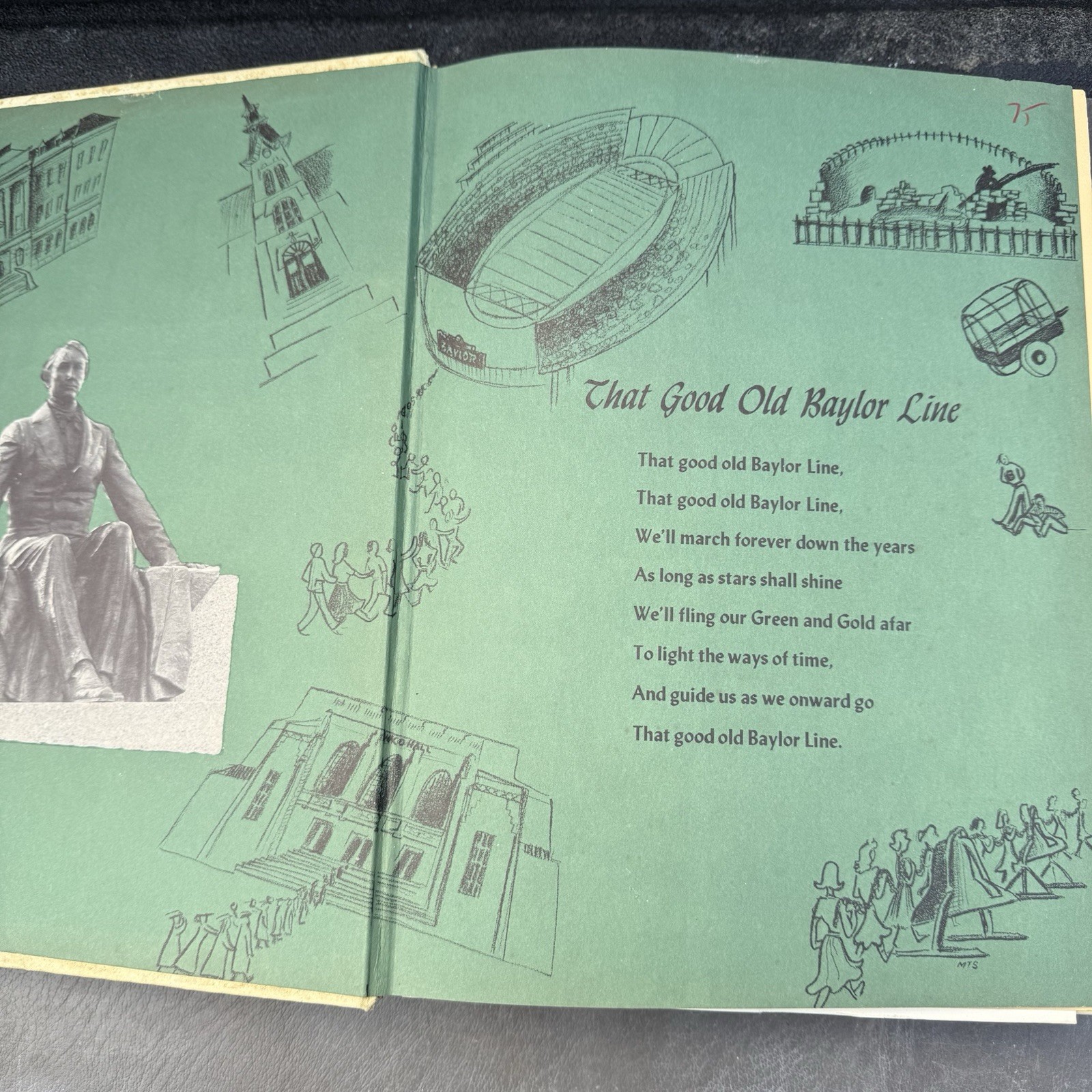 Baylor University 1952 Yearbook Round Up Annual Hardback Book Waco Texas Bears