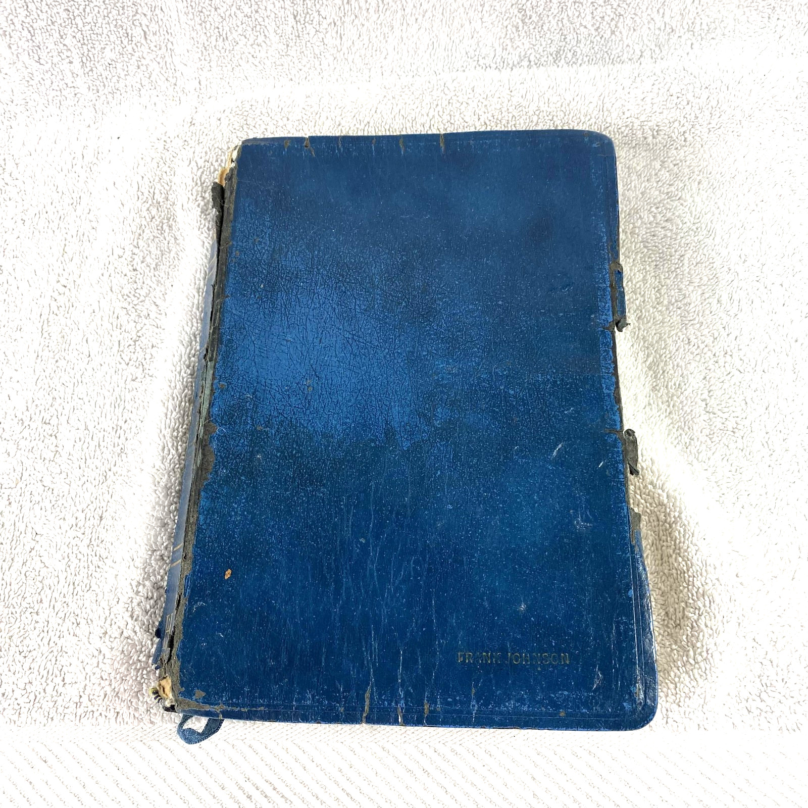 Vintage NKJV Holy Bible UltraThin Large Print Reference Indexed Blue Holman