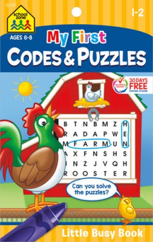 My First Codes & Puzzles – Little Busy Book – Paperback By Joan Hoffman – GOOD