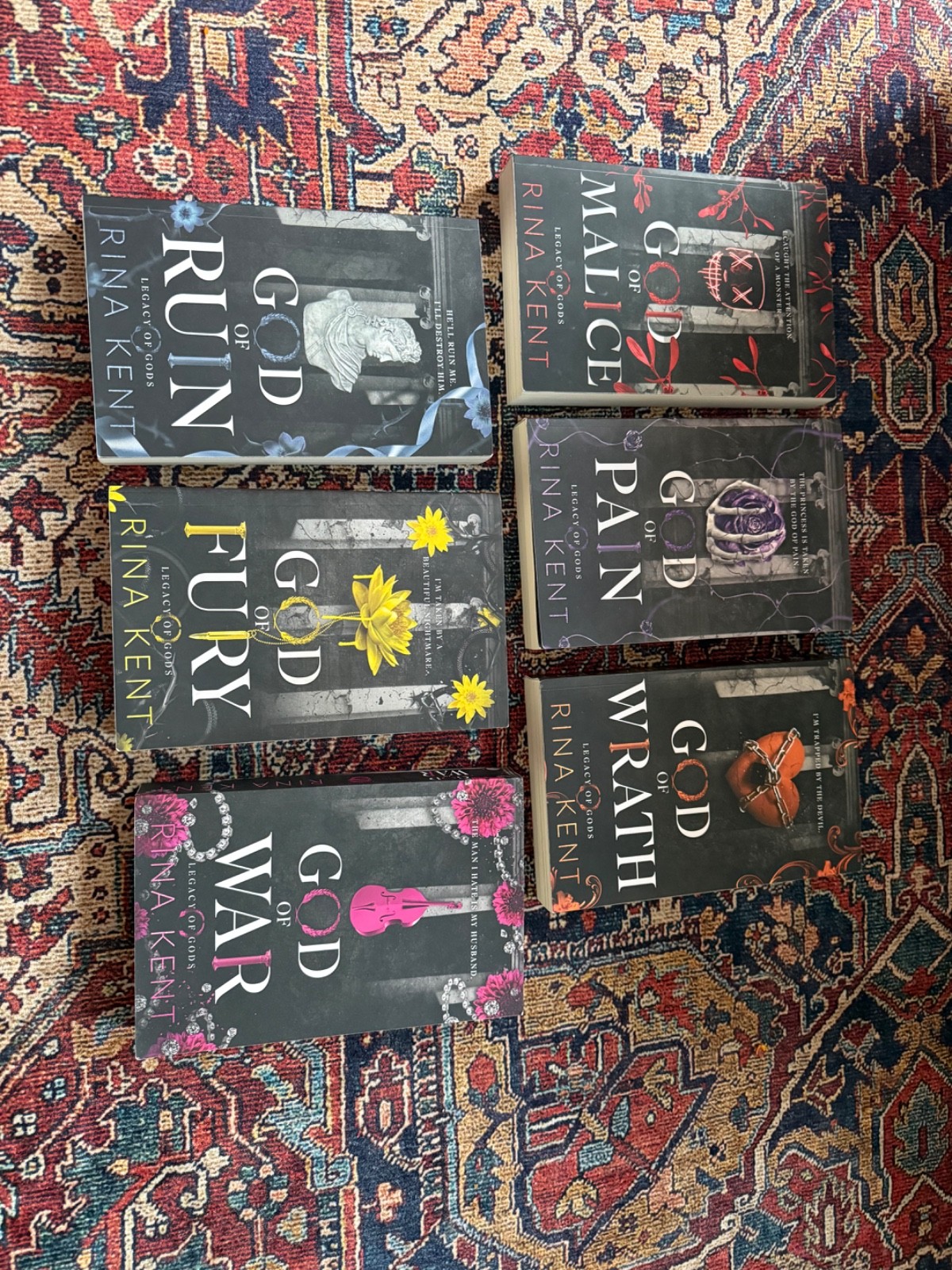 OOP (Out of Print) Special Edition Legacy of Gods Series by Rina Kent Paperback