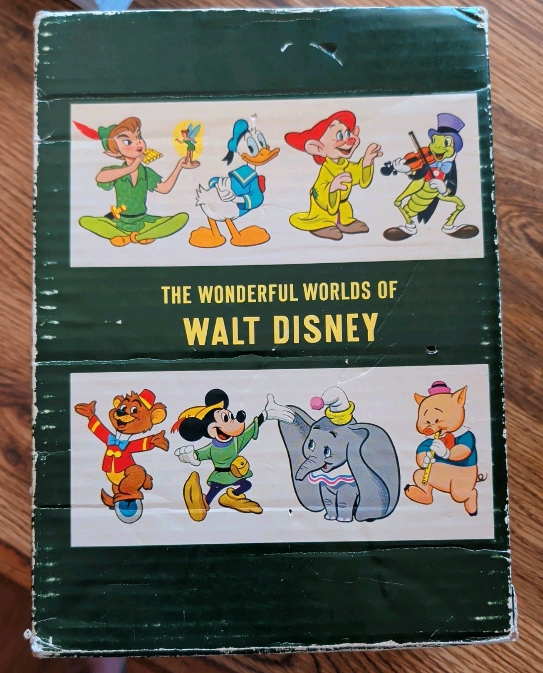 1965 The Wonderful Worlds of Walt Disney 4 Book Boxed Set Golden Press Vintage