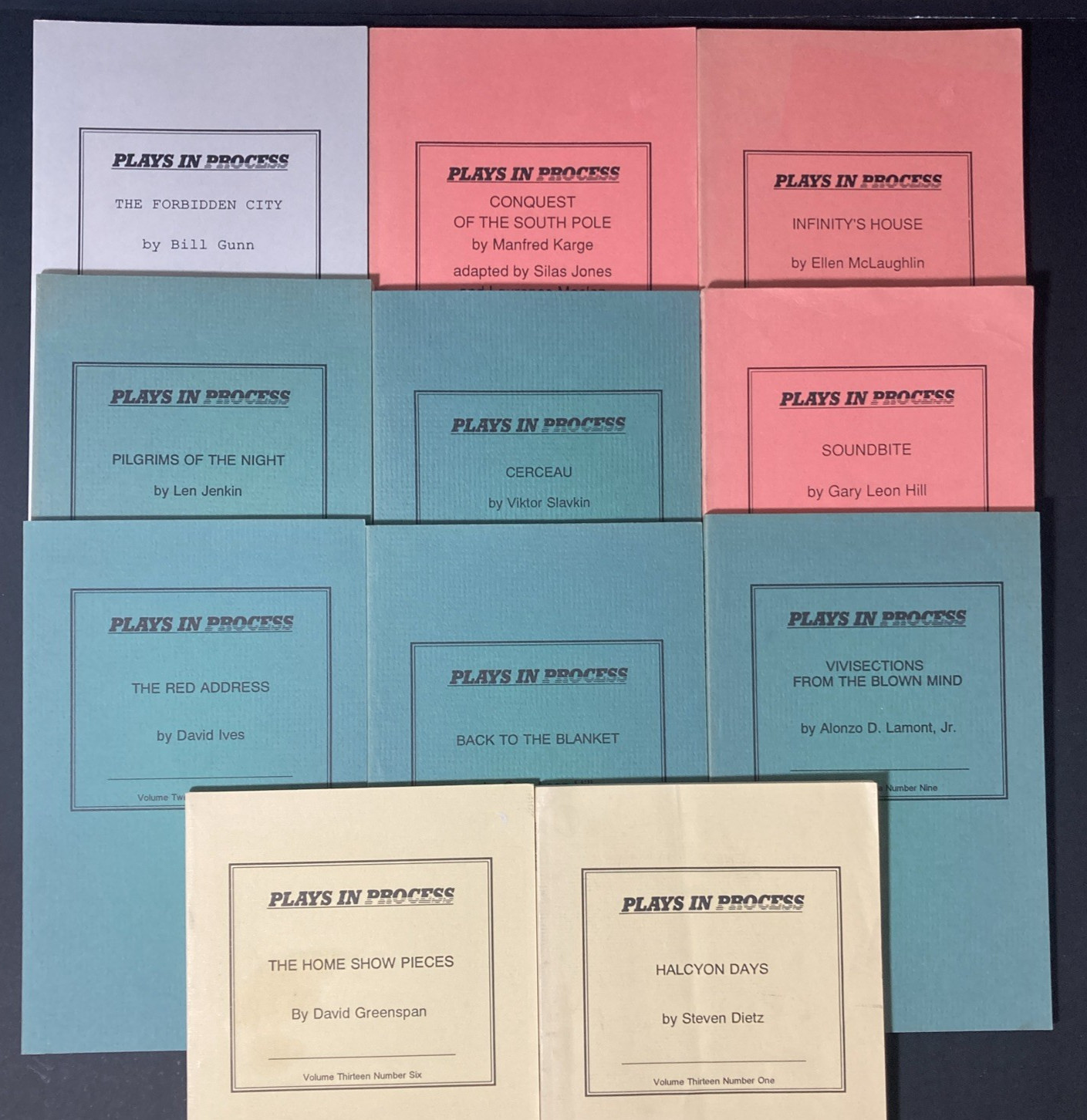 Lot Of 11 Issues | Plays In Progress | Theatre Communications Group