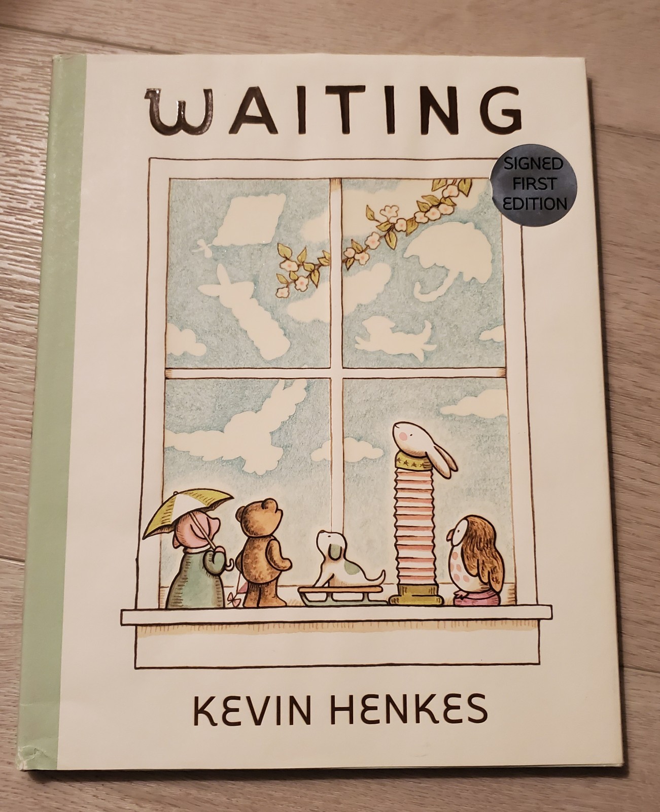 Award Winning Children’s Book “Waiting”, Kevin Henkes, 1st Edition / Signed 2015