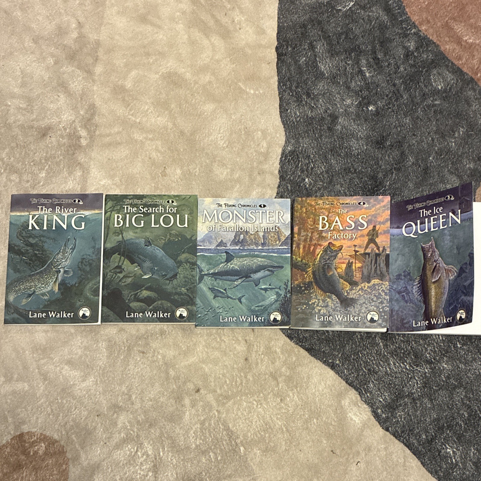 Lane Walker The Fishing Chronicles Paperback 5-Book Lot River King Big Lou