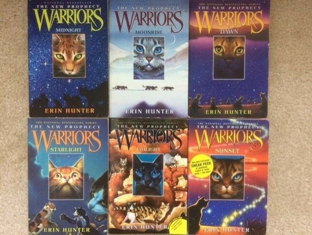 WARRIORS New Prophecy 1-6 set 1 2 3 4 5 6 PB lot Sunset Twilight Starlight Dawn