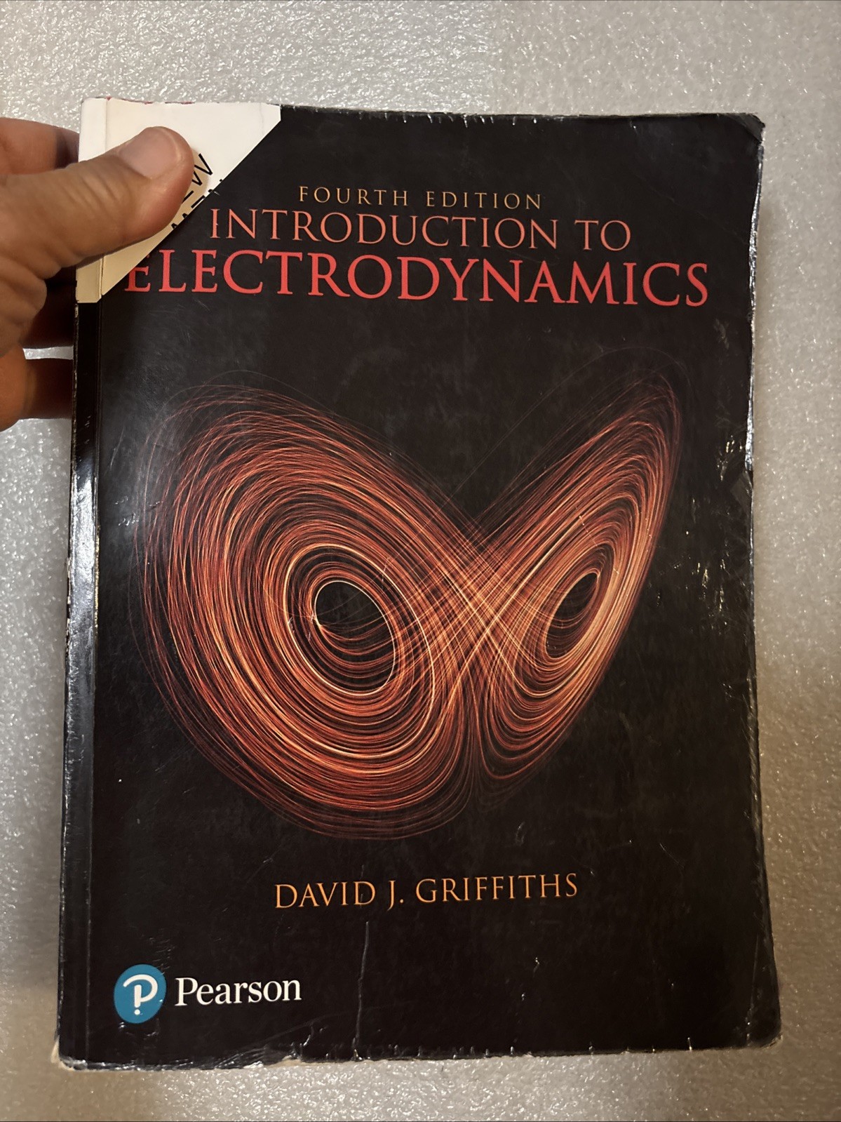 Introduction to Electrodynamics Book David Griffiths 4th Edition (has writing)