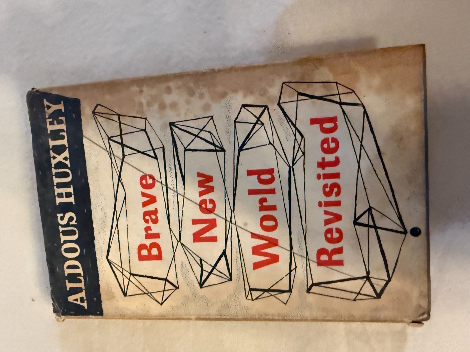 BRAVE NEW WORLD REVISITED Aldous Huxley HC DJ 1965 dystopian essays