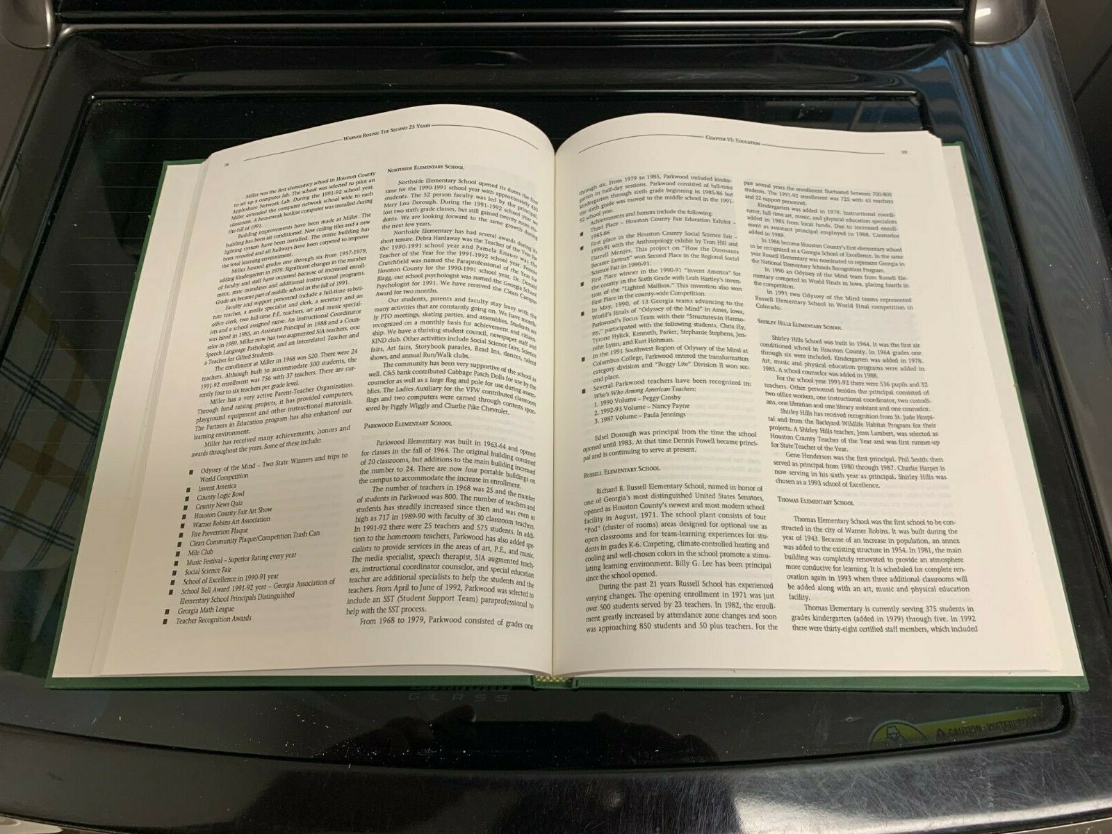 1993 City of Warner Robins Georgia Hardback Book “the second 25 years” 210 pages