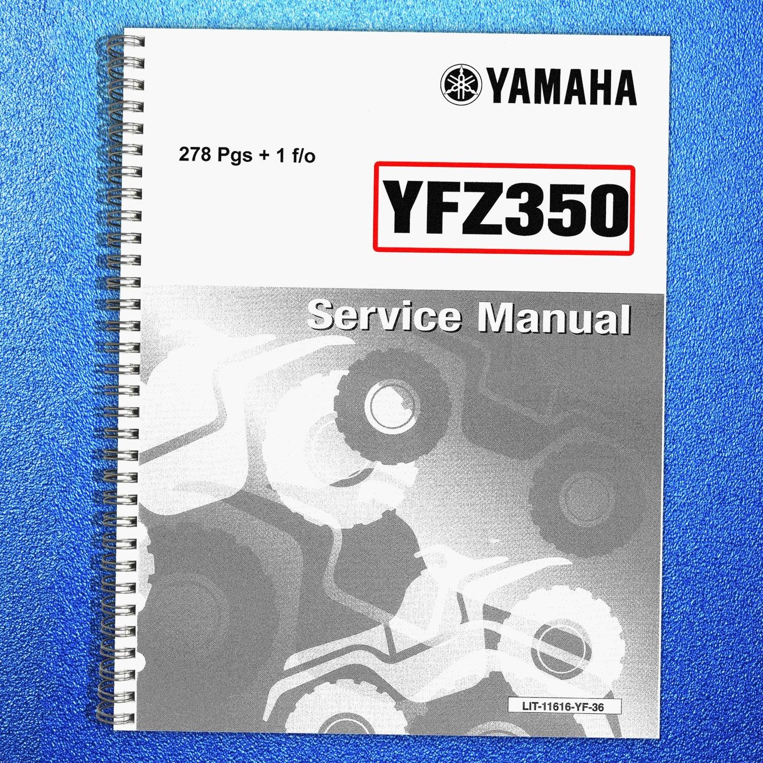 YAMAHA YFZ350 Banshee ATV Service Manual – METAL WIRE BINDING – RUGGED COVERS