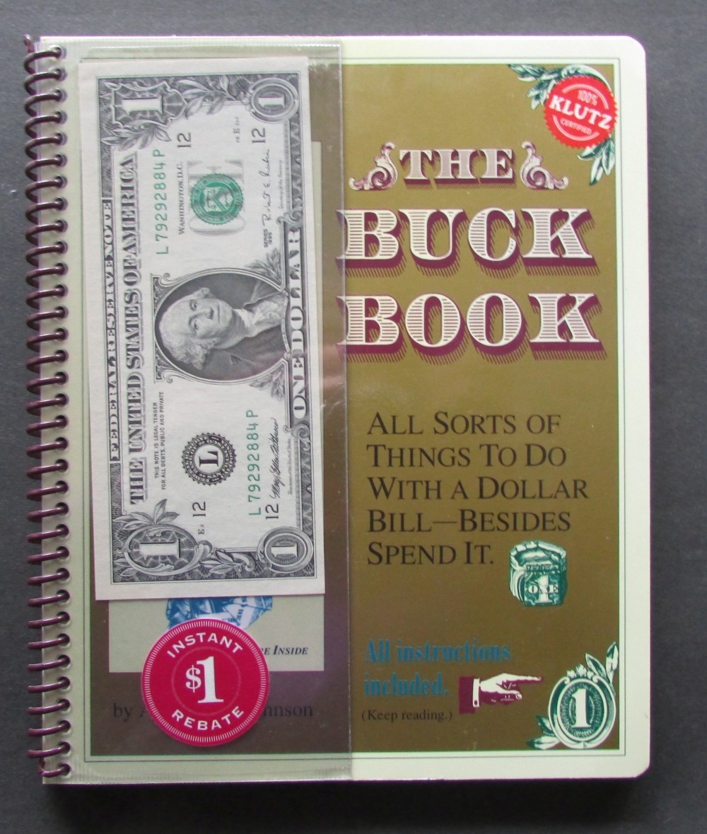 ANNE AKERS JOHNSON PAPERBACK BOOK THE BUCK BOOK KLUTZ 1993