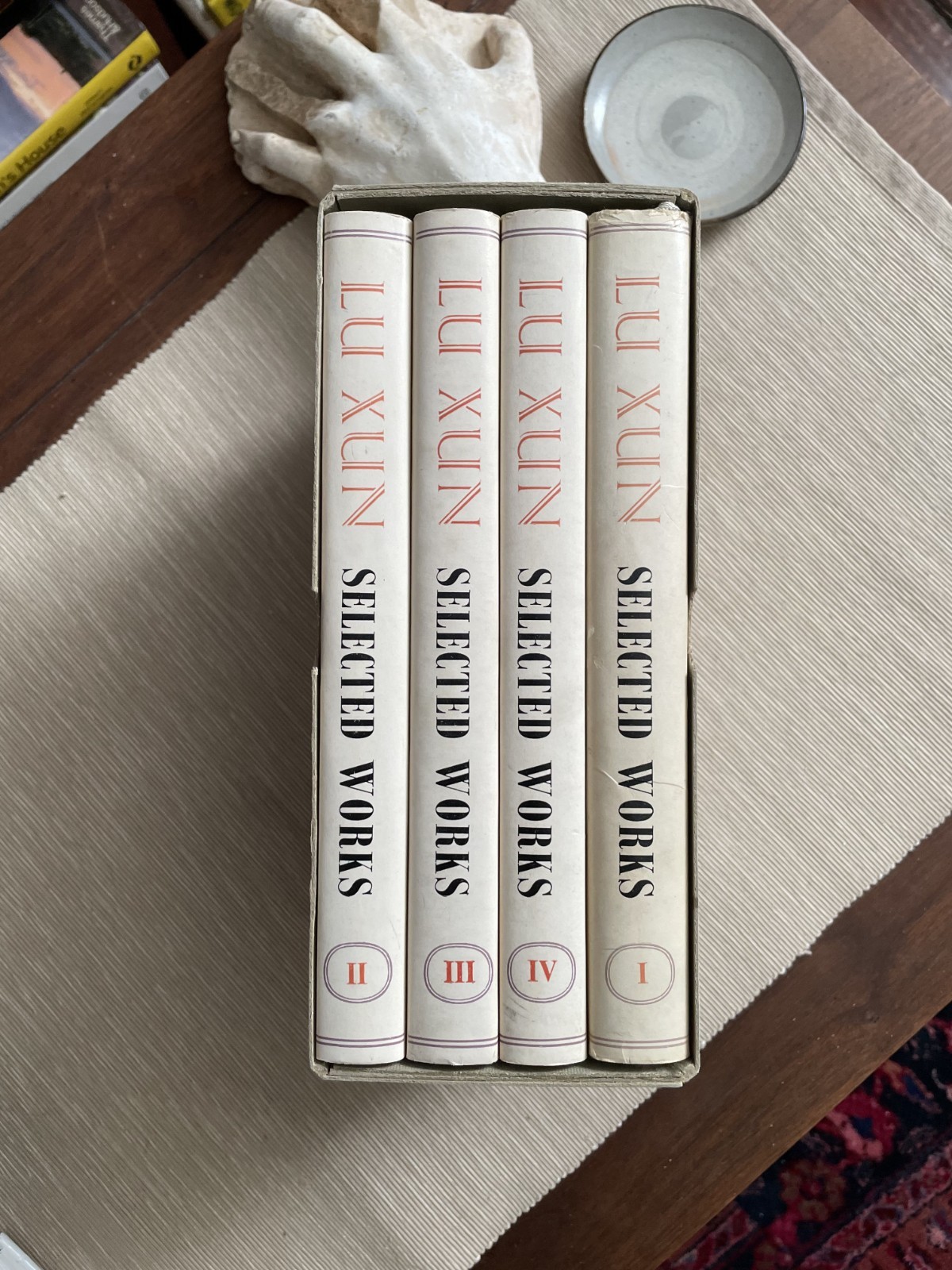 Lu Xun Selected Works 4-Volume Box Set Foreign Language Press 1980 Slipcase