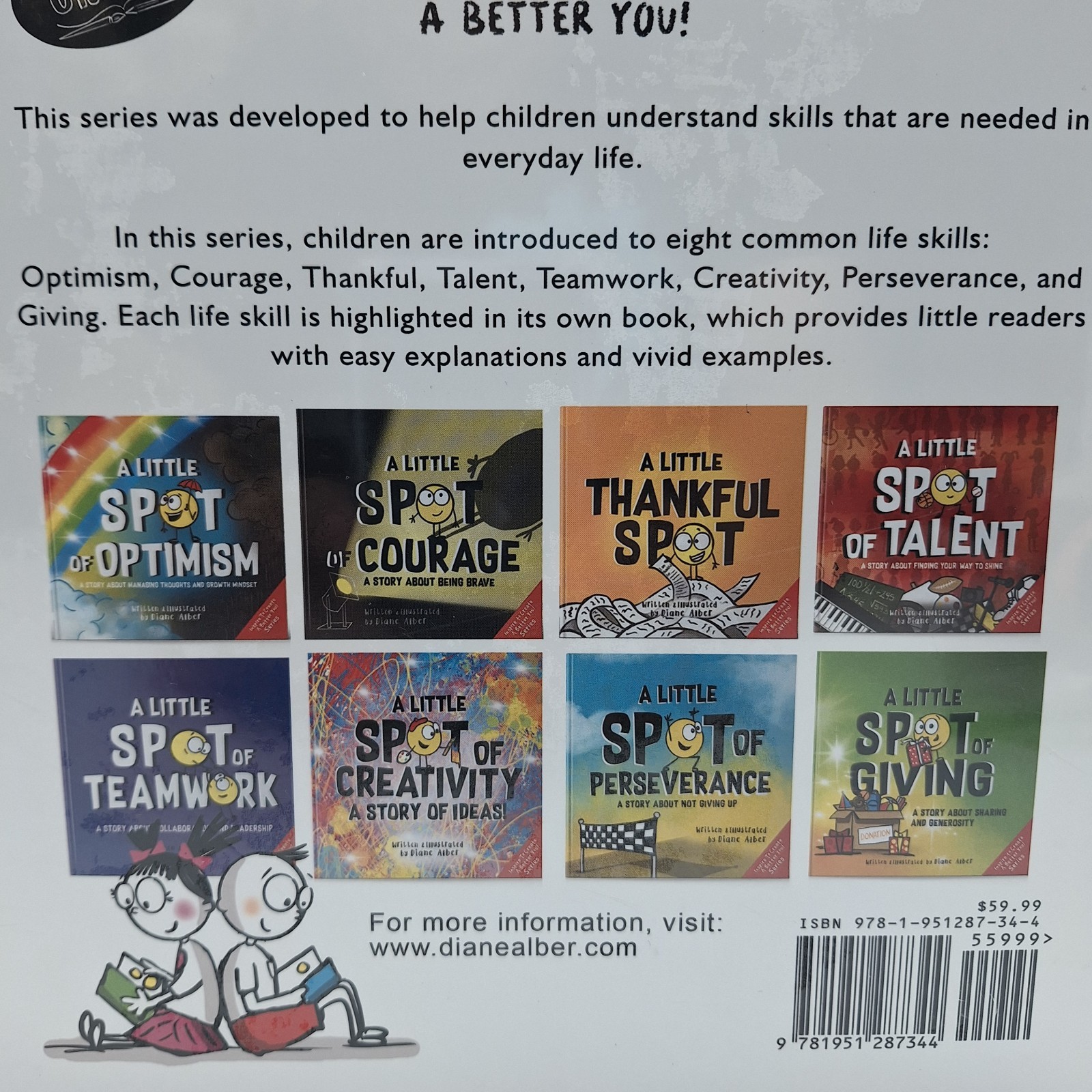 A Little Spot of Life Skills – New Sealed Box Set of 8 Books – Diane Alber