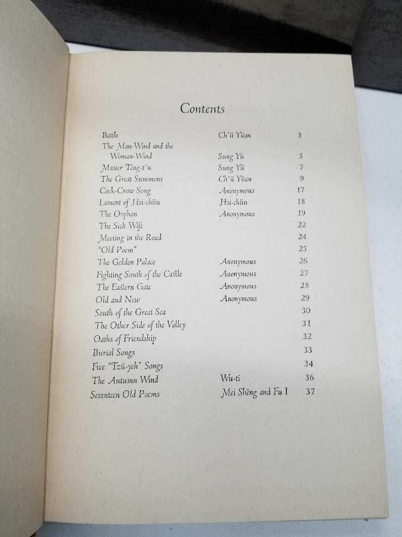 1941 TRANSLATIONS FROM THE CHINESE Ancient Chinese Poetry slipcover box