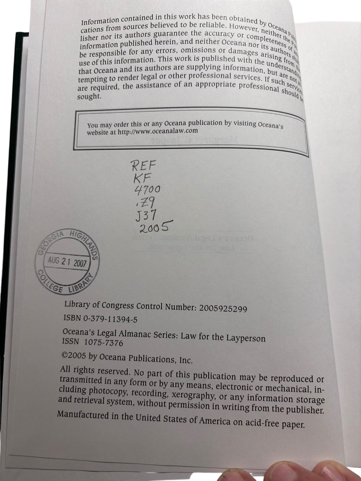 Becoming a Citizen Margaret C. Jasper 2005 Law for the Layperson Oceana